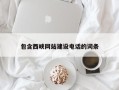 东营包含西峡网站建设电话的词条